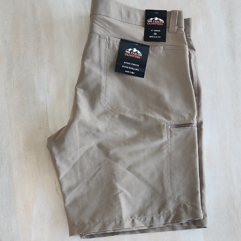 Mr. Tailor Outfitters Men's Tan Shorts Size 38 Regular Fit